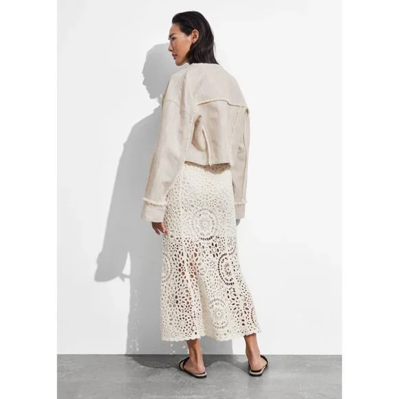 NWT & Other Stories Crocheted Midi Skirt - Picture 5 of 7